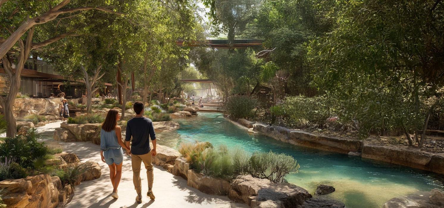 Front view of a Fay Gardens Phase 1 villa in Abu Dhabi showcasing sustainable architecture, landscaped greenery, and high-value property design.